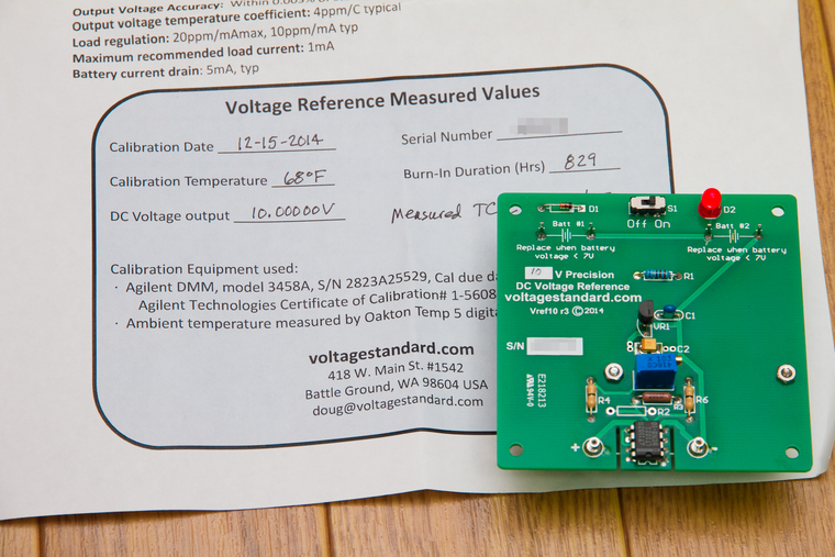 10VDC .003% Precision Voltage Reference Standard
