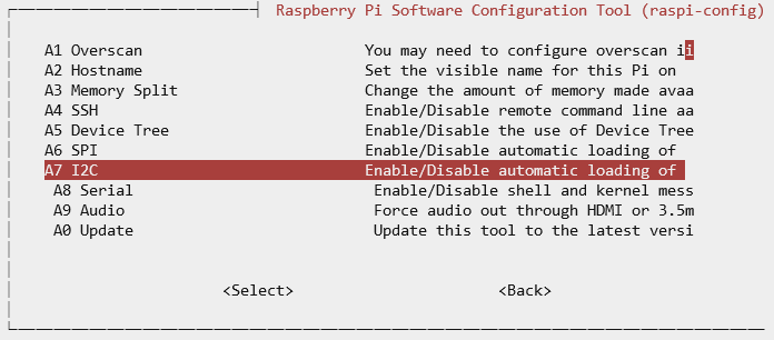 Raspberry Pi I2C 有効化手順 (2)